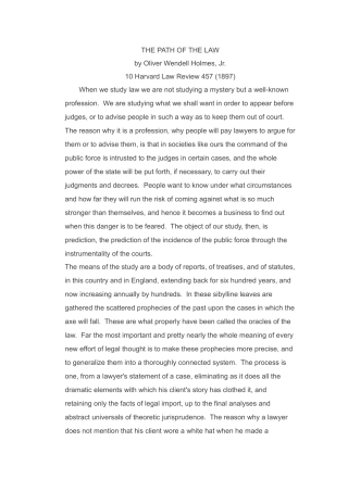 法律英语研习资料1：THE_PATH_OF_THE_LAW