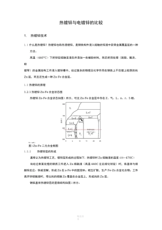 热镀锌与电镀锌比较