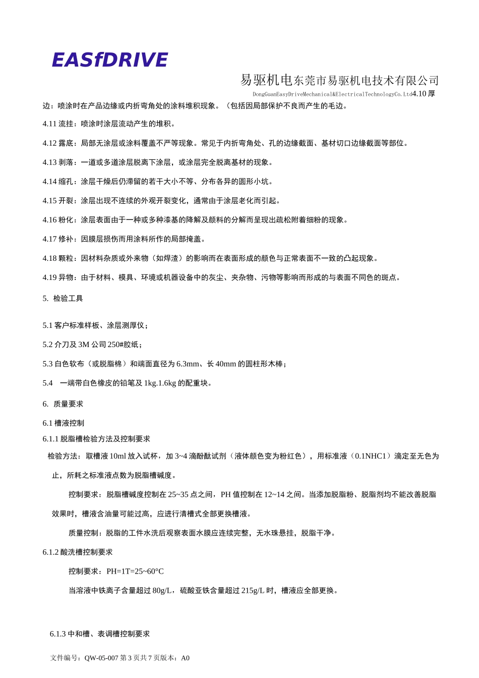 检验标准(喷涂)_第3页