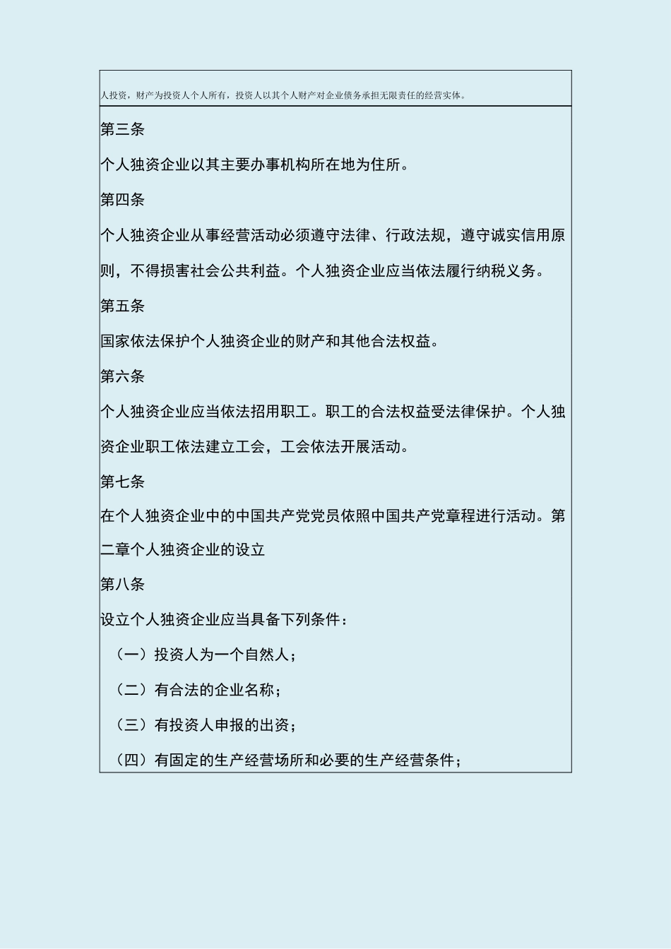 个人独资企业法_第3页