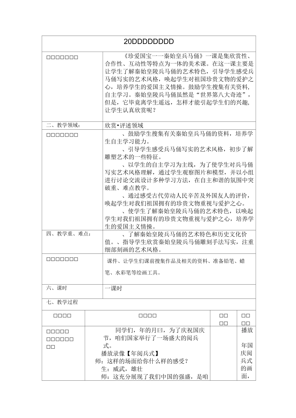 珍爱国宝-秦始皇陵兵马俑(欣赏 评述)_第1页