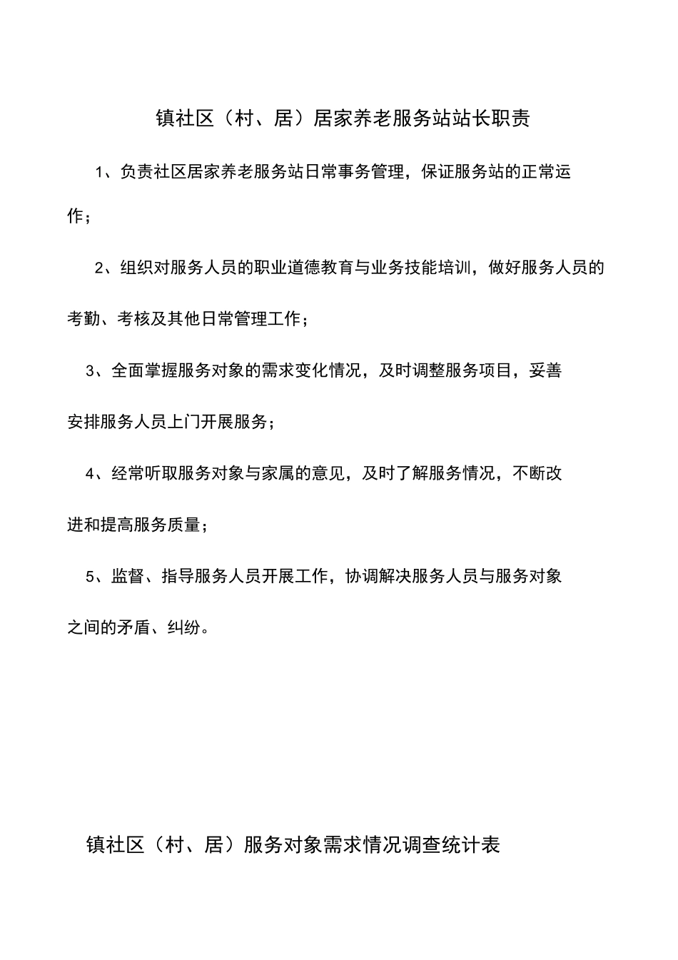 1、社区居家养老服务站职责_第2页