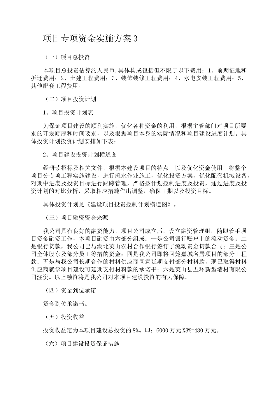 项目专项资金实施方案_第3页