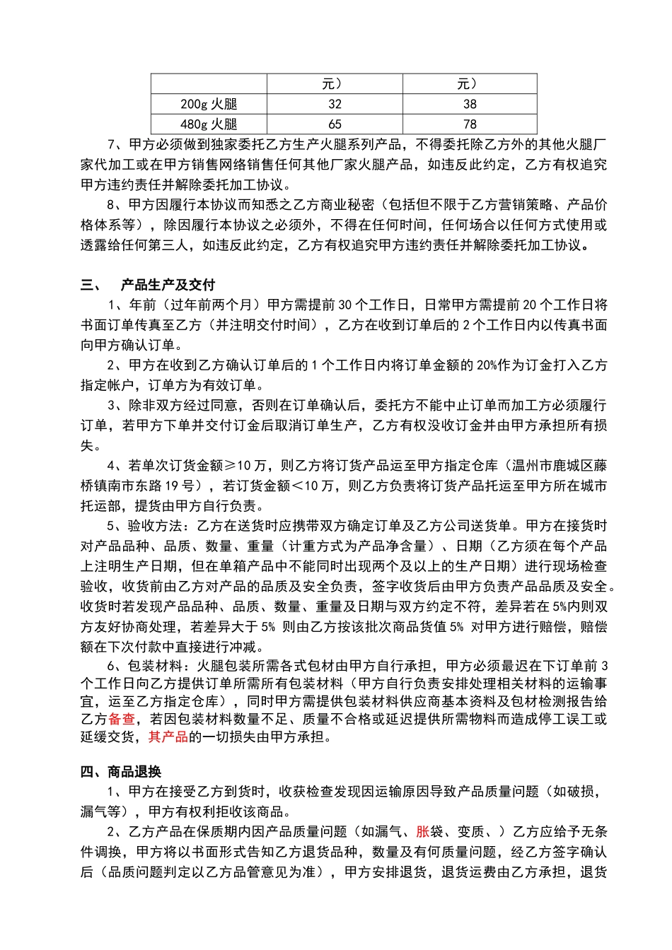 火腿代工合同确认版_第2页