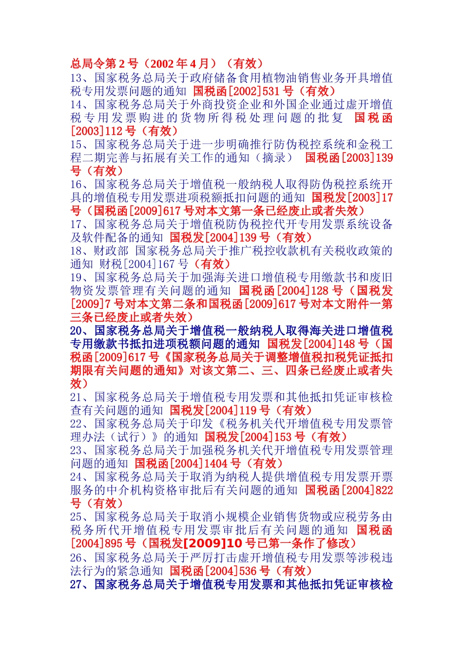 现行增值税专用发票管理法规汇编_第2页