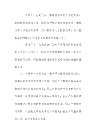个全面从严治党提纲