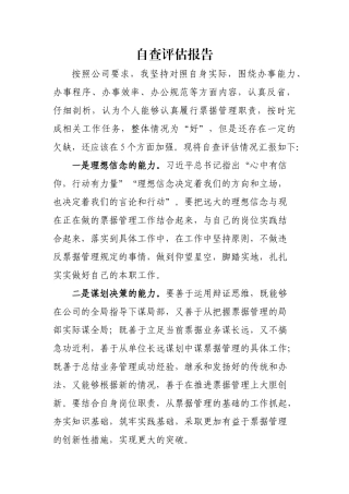 个人能力评估报告