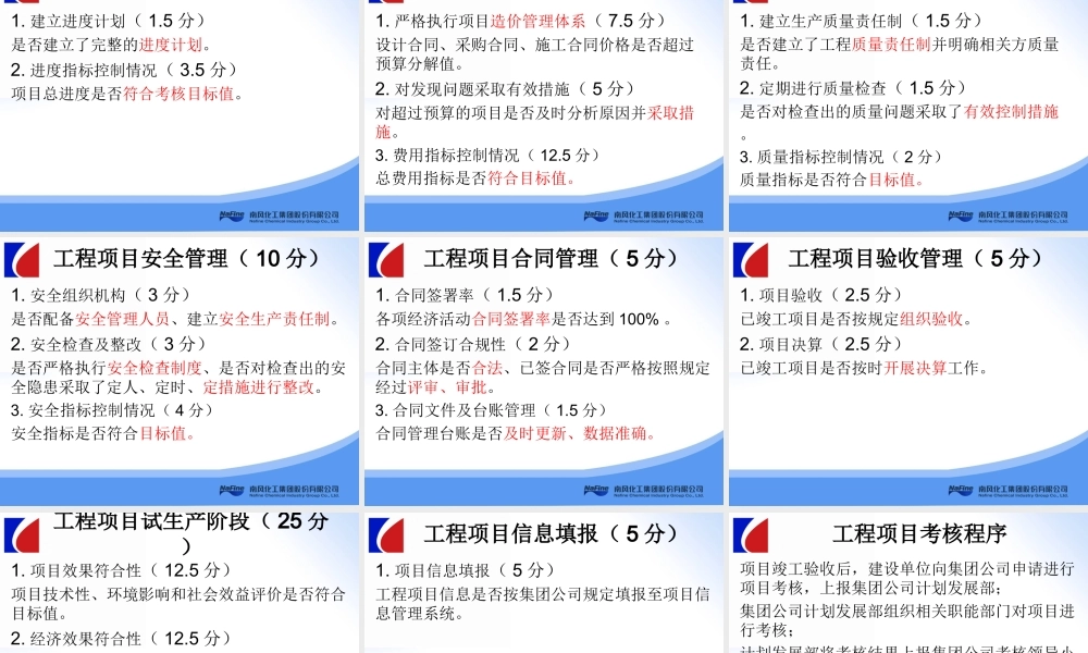 工程考核培训 