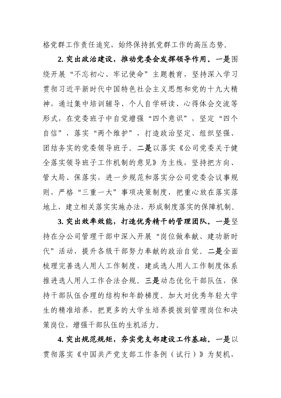 党建工作要点（集团分公司党委）_第2页