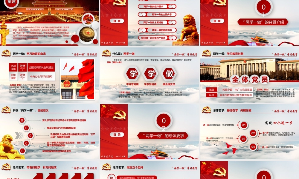 两学一做动态PPT (2)