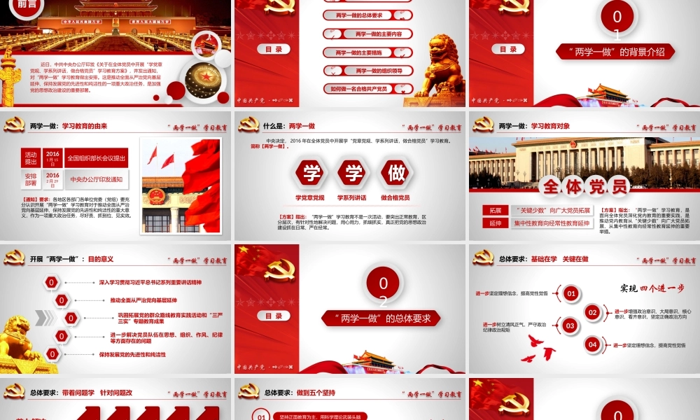 两学一做动态PPT (3)