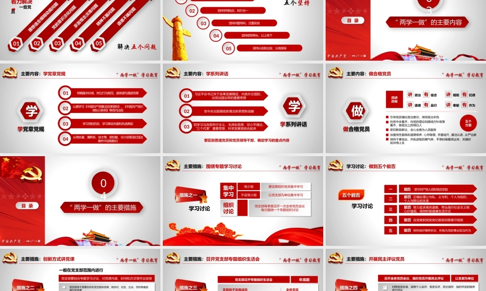 两学一做动态PPT (3)