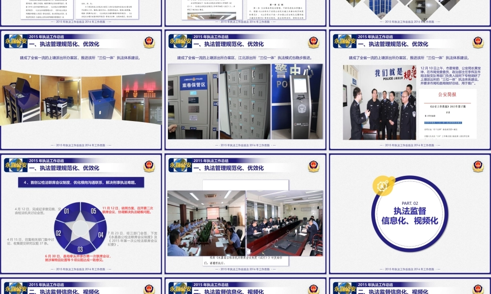 公安局执法工作年度汇报