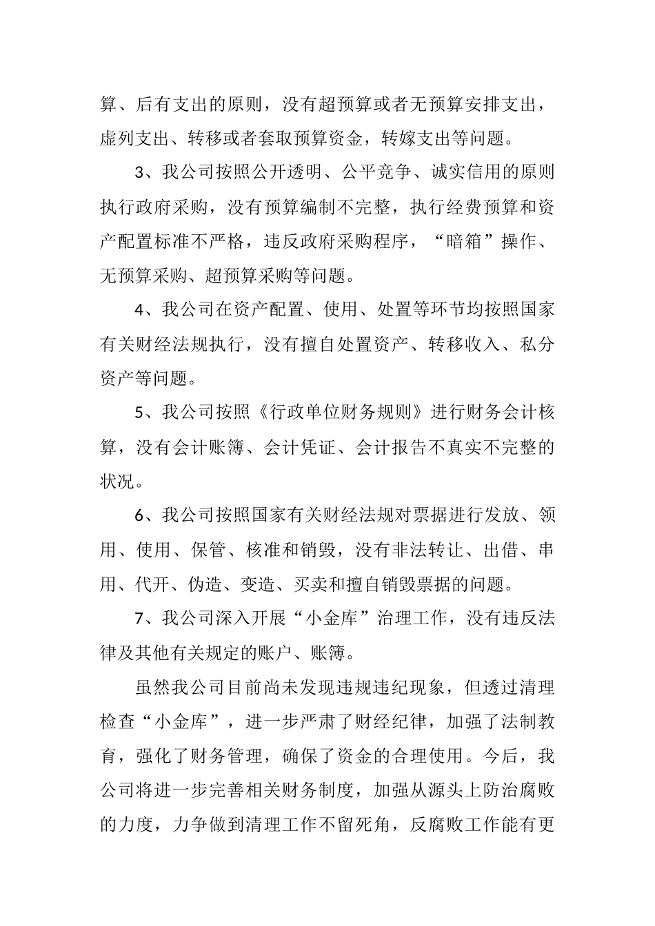 “小金库”自查自纠报告_第2页