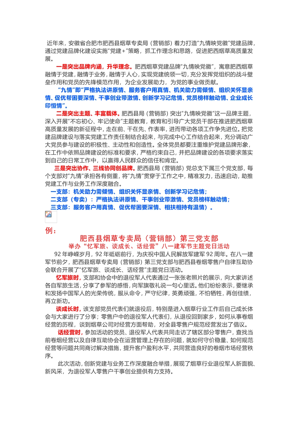 “九情映党徽”党建品牌_第1页