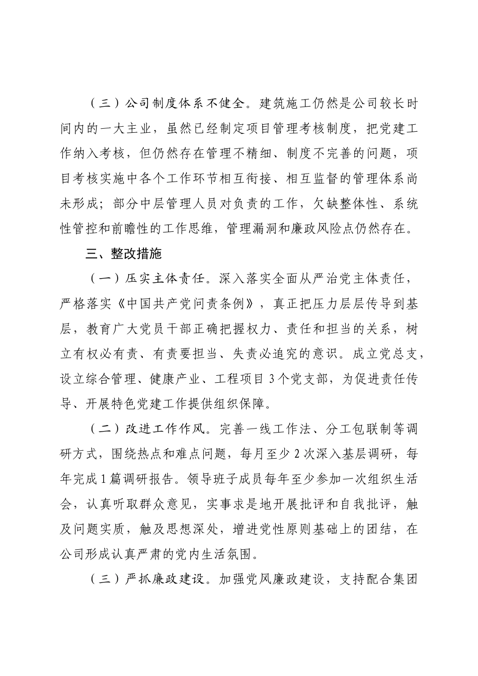 年度直属党组织书记履行全面从严治党责任和抓基层党建工作述职报告_第3页