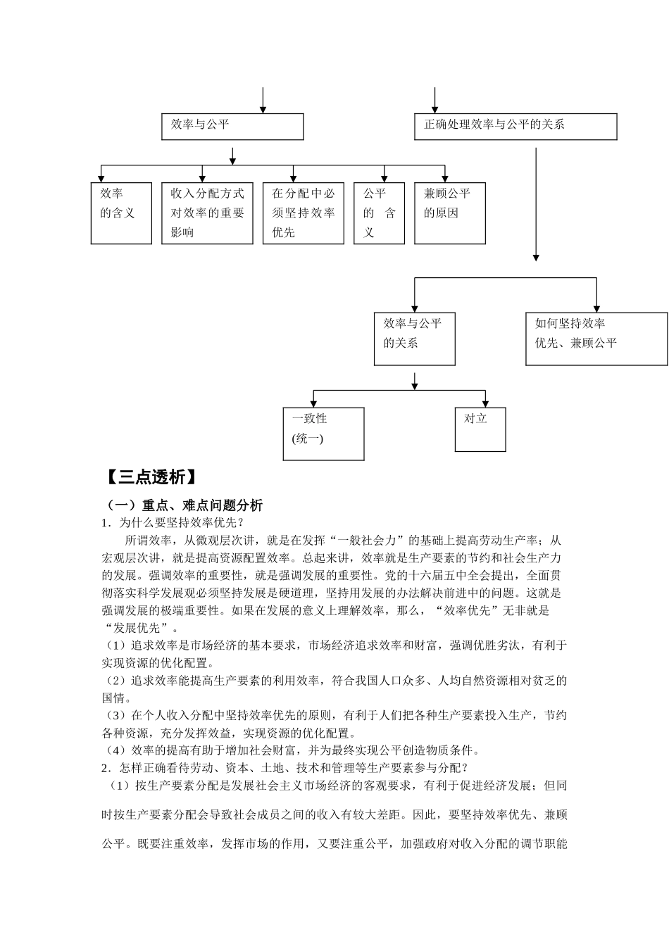 第二框   兼顾效率与公平知识点梳理汇总_第3页