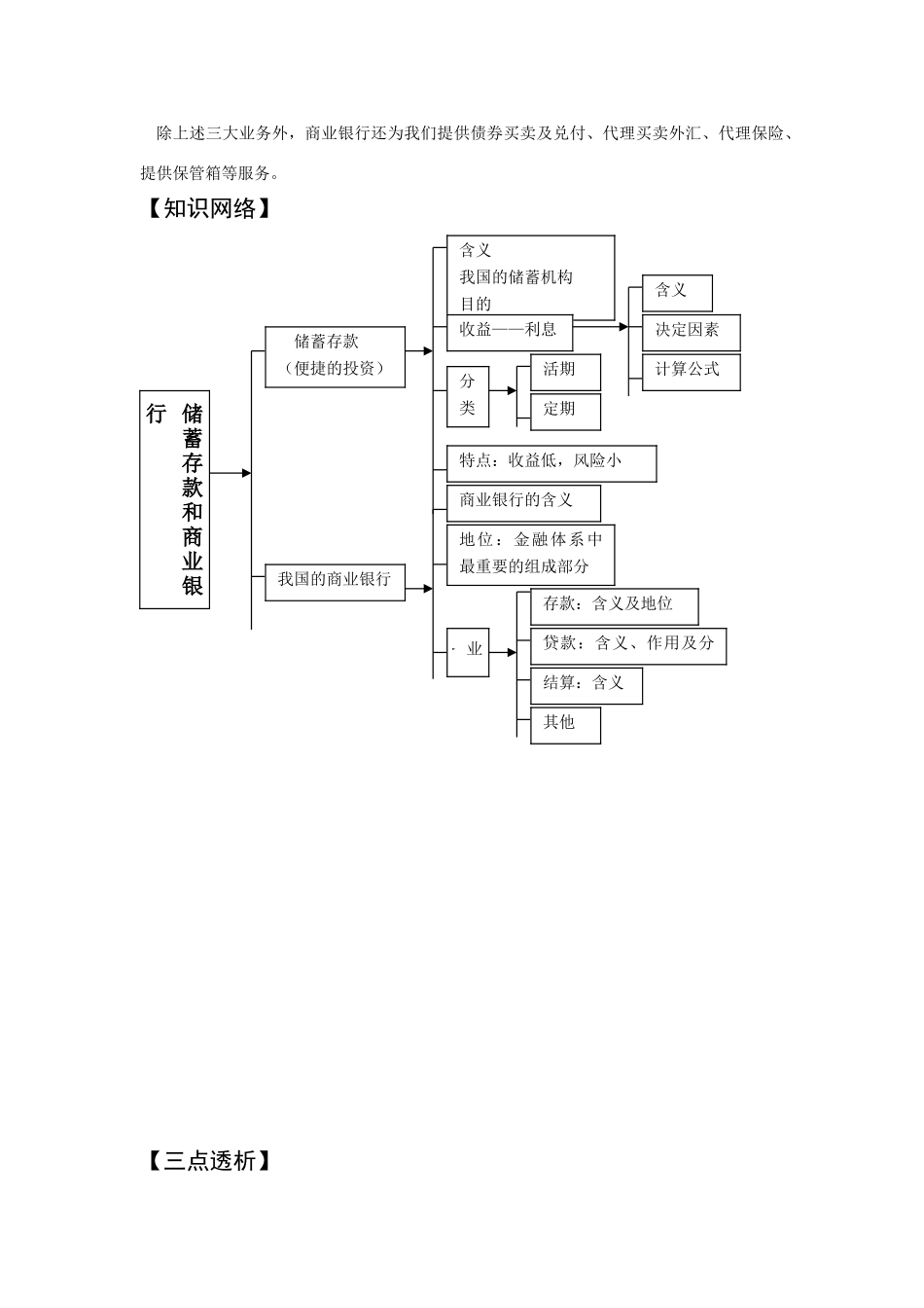 第六课 投资的选择第一框  储蓄存款和商业银行测试题_第3页