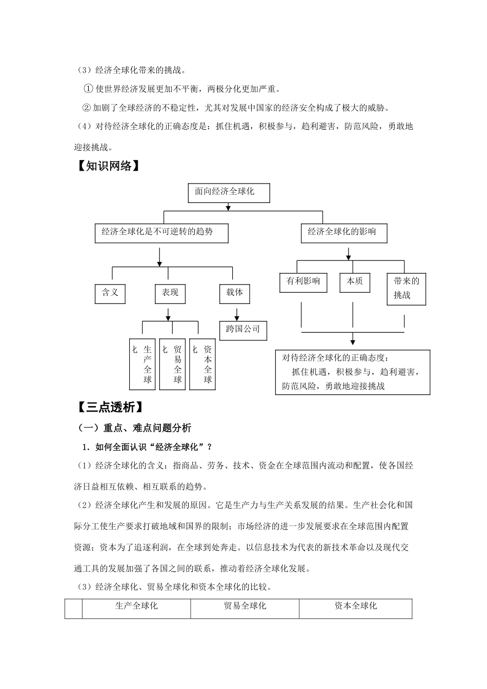 第十二课  经济全球化与对外开放第一框  面向经济全球化测试题_第2页