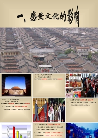 感受文化的影响教学课件