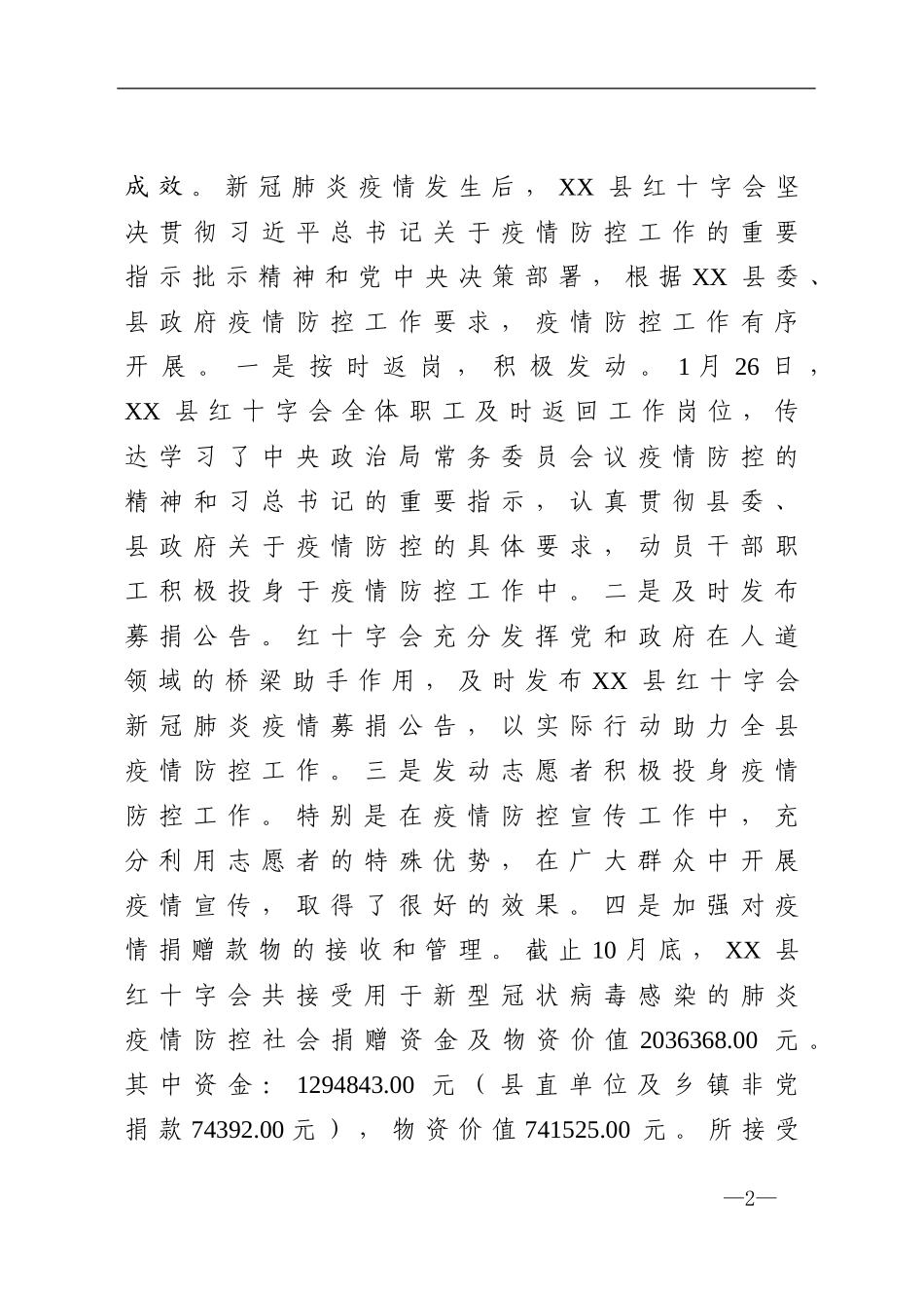 群团：红十字会2020年度工作总结报告_第2页