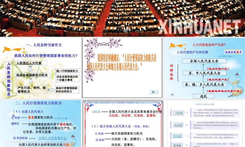 人民代表大会 公开课教学课件