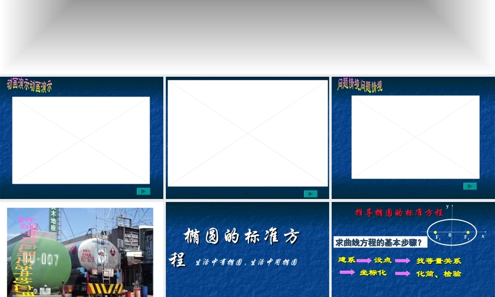 椭圆的标准方程教课件