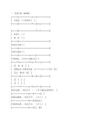 中国民用航空货运单