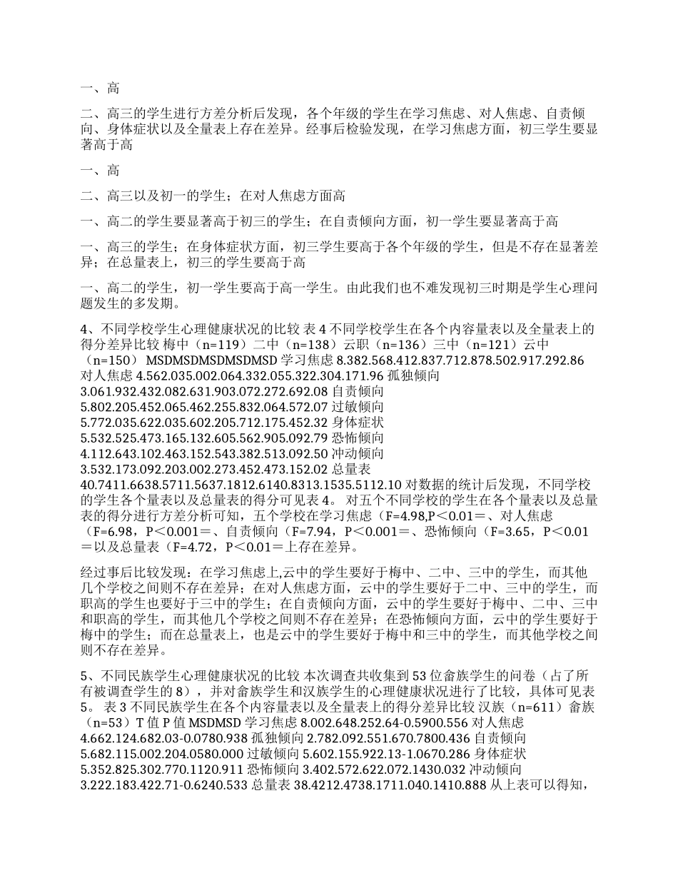 中学生心理健康状况的调查报告_第3页