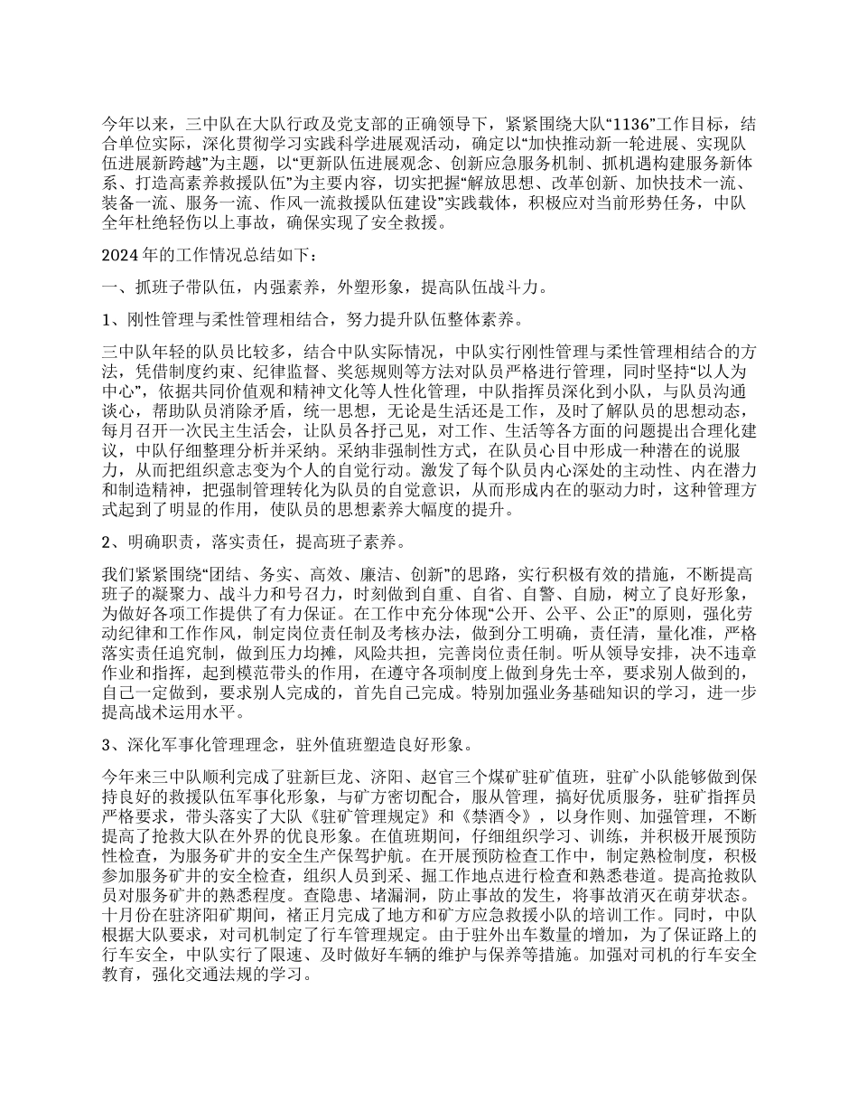 中队年度工作总结_第1页