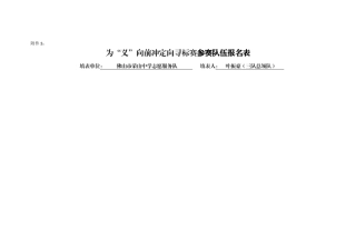 为“义”向前冲定向寻标赛参赛队伍报名表最终确认名单