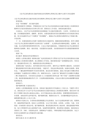 习总书记深入推进东北振兴座谈会讲话精神心得体会发言稿中心组学习传达提纲