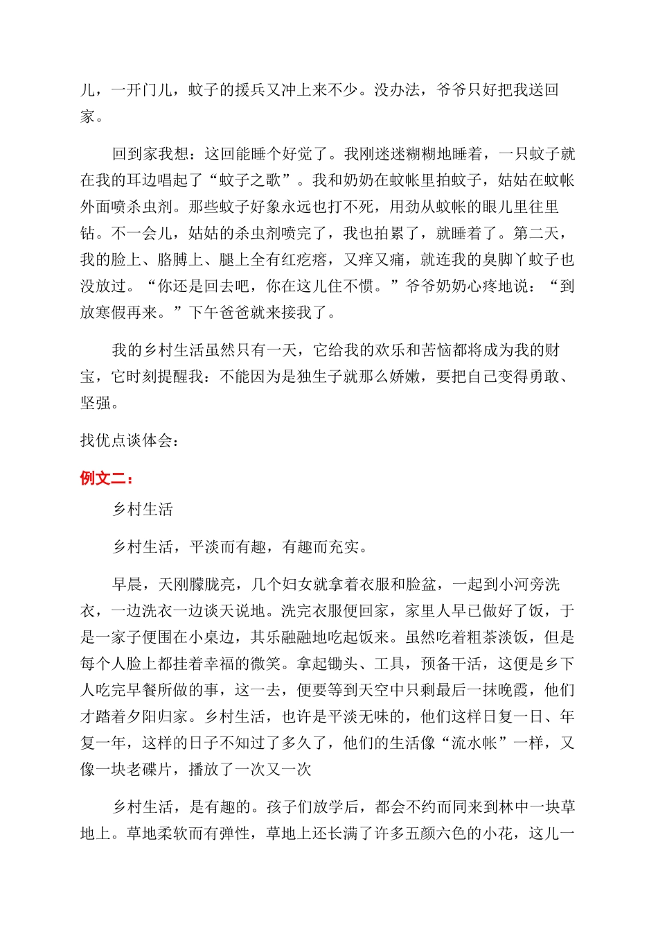 乡下有趣的见闻作文范文_第2页