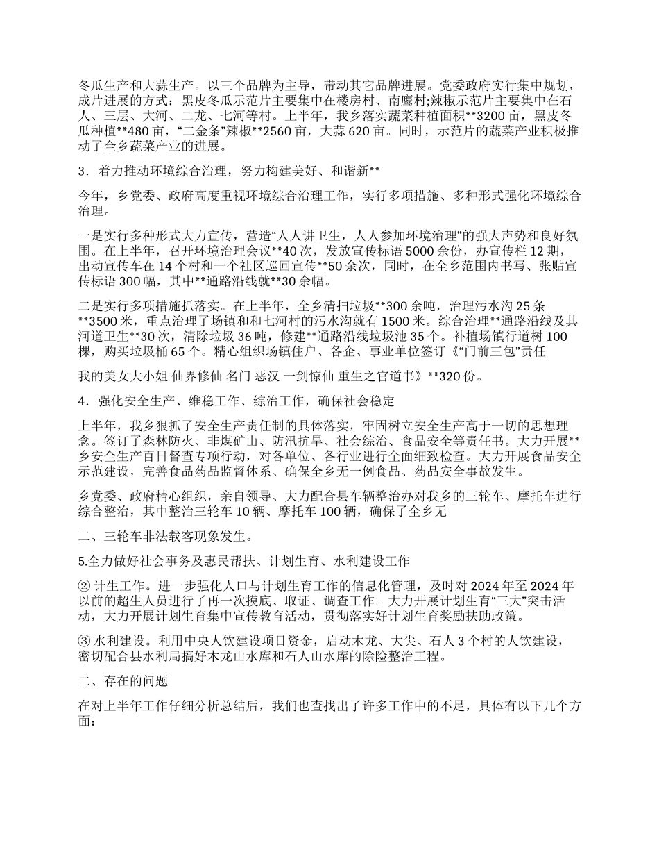 乡党委2024年上半年党务工作总结_第2页