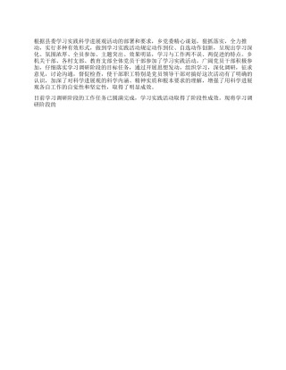 乡党委学习实践科学发展观阶段总结