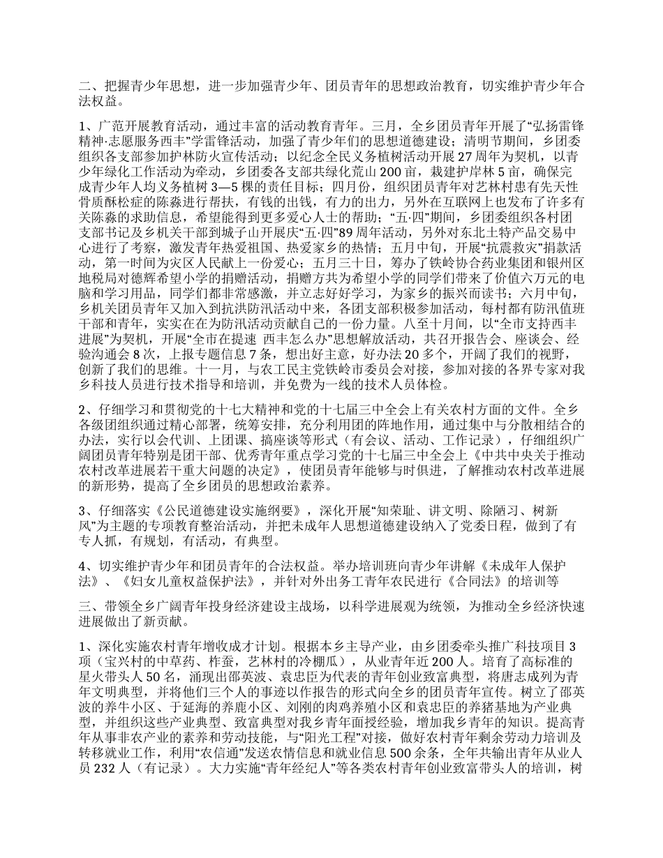 乡团委2024年工作年终总结_第2页