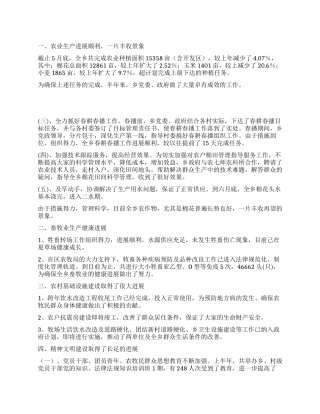 乡政府半年工作总结