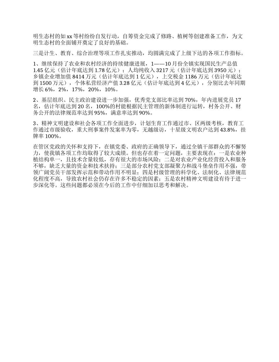 乡镇2024年度工作年终总结_第3页