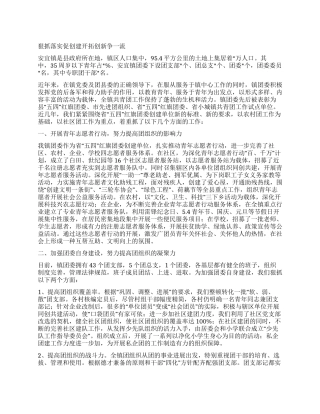 乡镇五四红旗团委申报材料