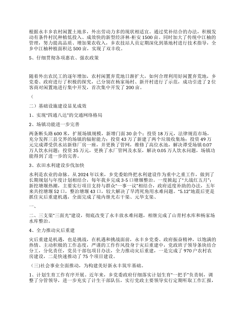 乡镇党代会工作报告_第2页