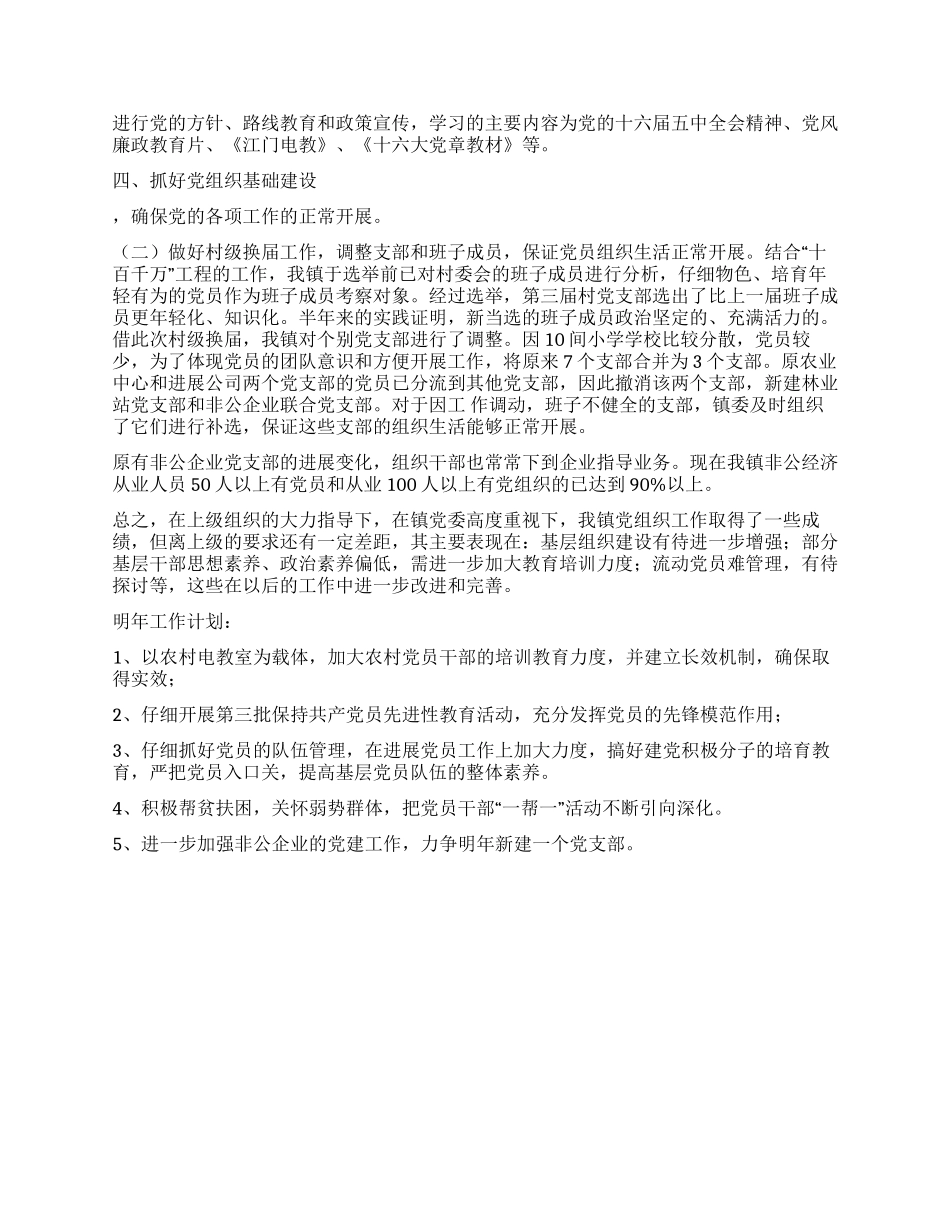 乡镇党建年度工作总结_第2页
