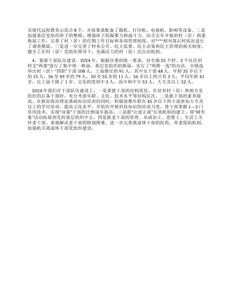 乡镇基层组织年度工作总结_第2页