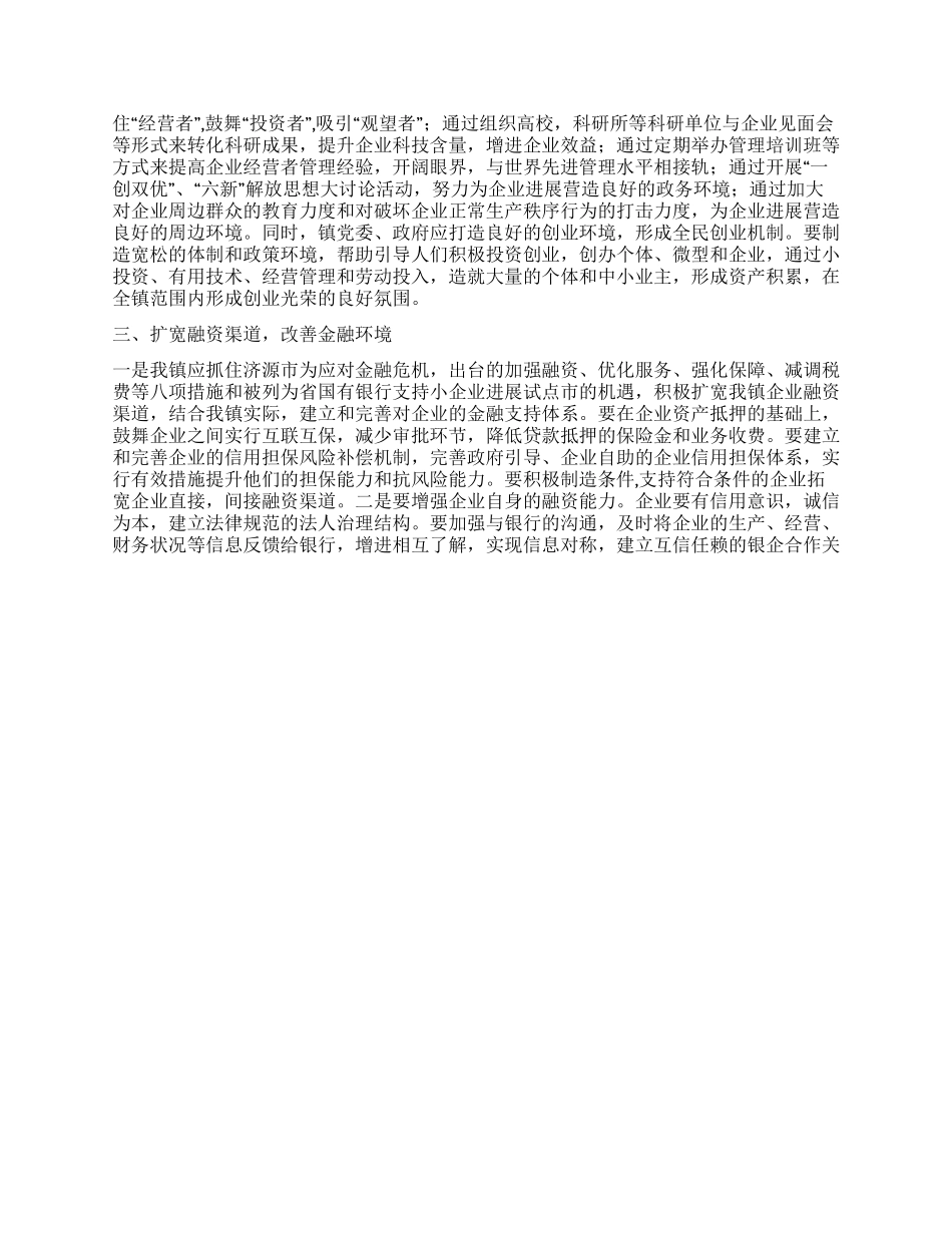 乡镇工业企业调研报告_第3页