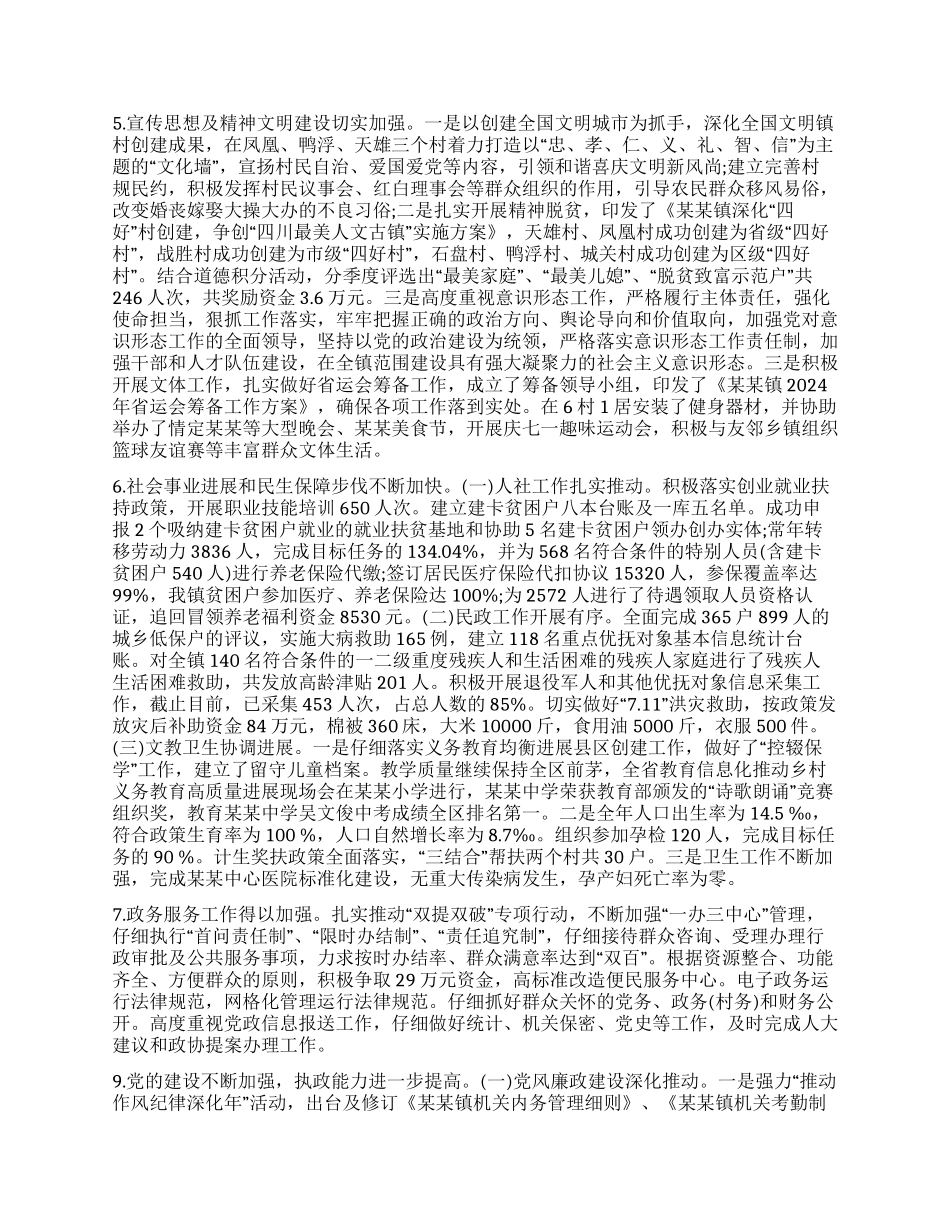 乡镇年工作总结及年工作安排_第3页