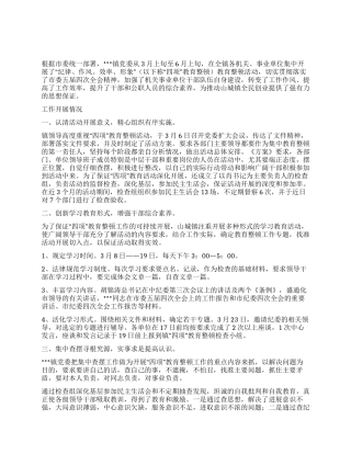 乡镇开展“四项教育整顿活动工作总结