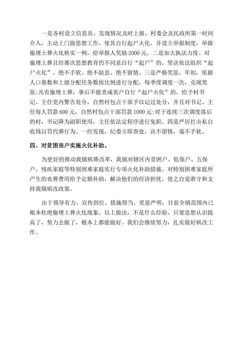 乡镇殡改工作总结范文材料_第2页