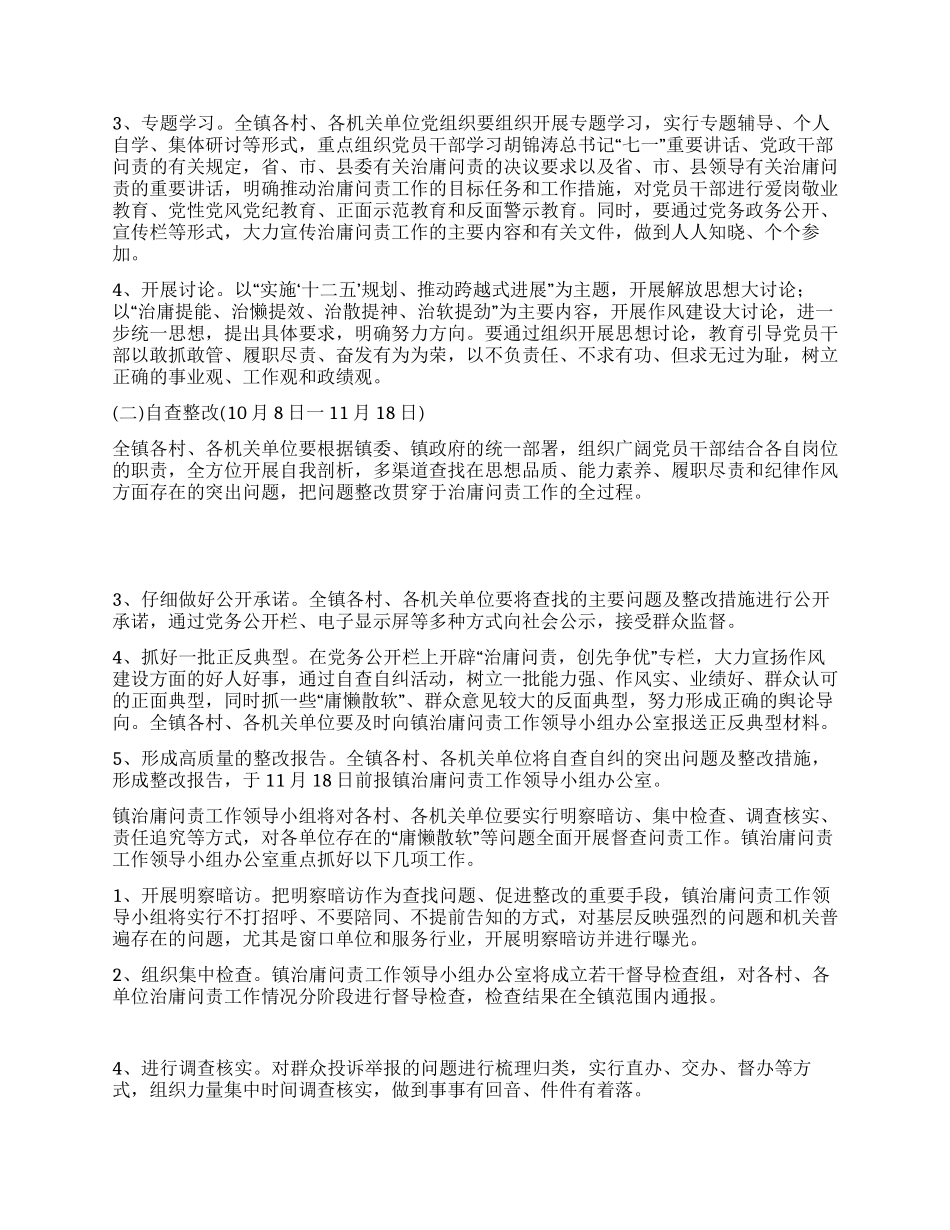 乡镇治庸问责实施方案_第2页