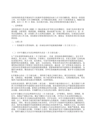 乡镇深入学习实践科学发展观活动分析检查阶段实施方案