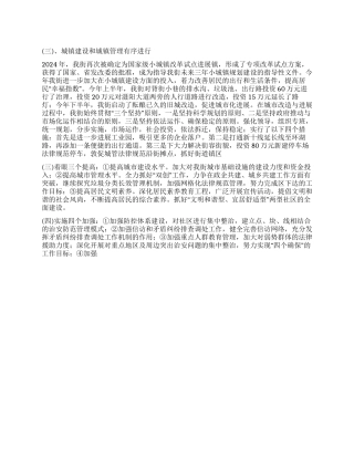 乡镇街2024年度工作总结及2024年工作思路与安排