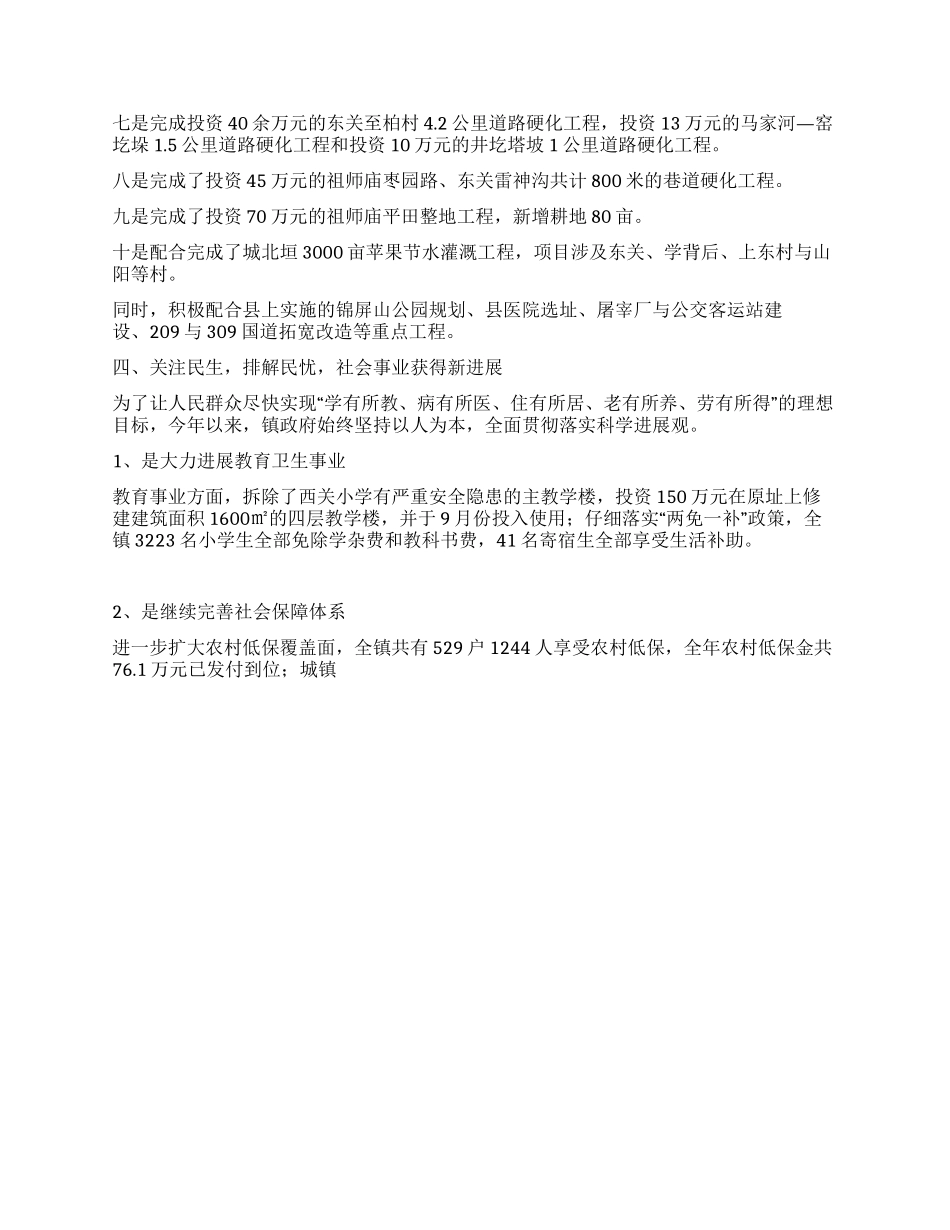 乡镇镇长述职报告_第3页